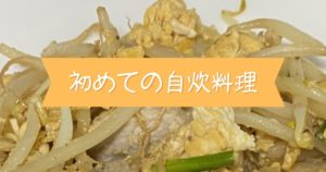 Read more about the article 初めての自炊料理