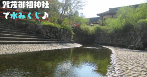 Read more about the article 賀茂御祖神社で水みくじ♪