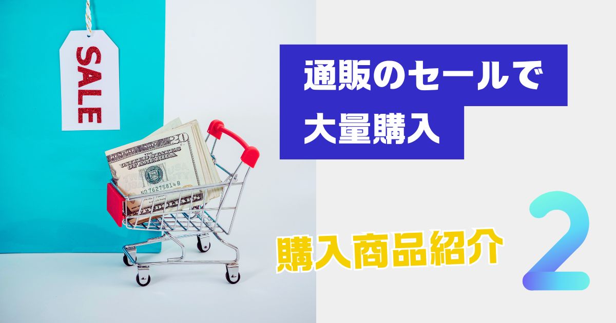 You are currently viewing 通販のセールで大量購入② 🛒