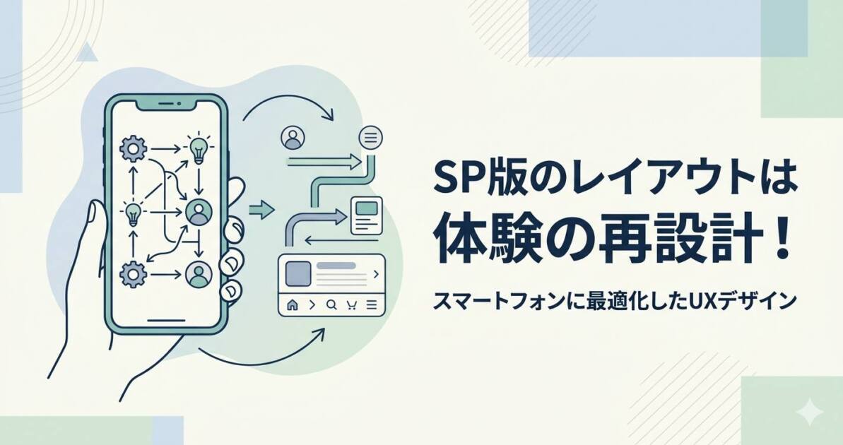 あなたが現在見ているのは SP版のレイアウトは体験の再設計！